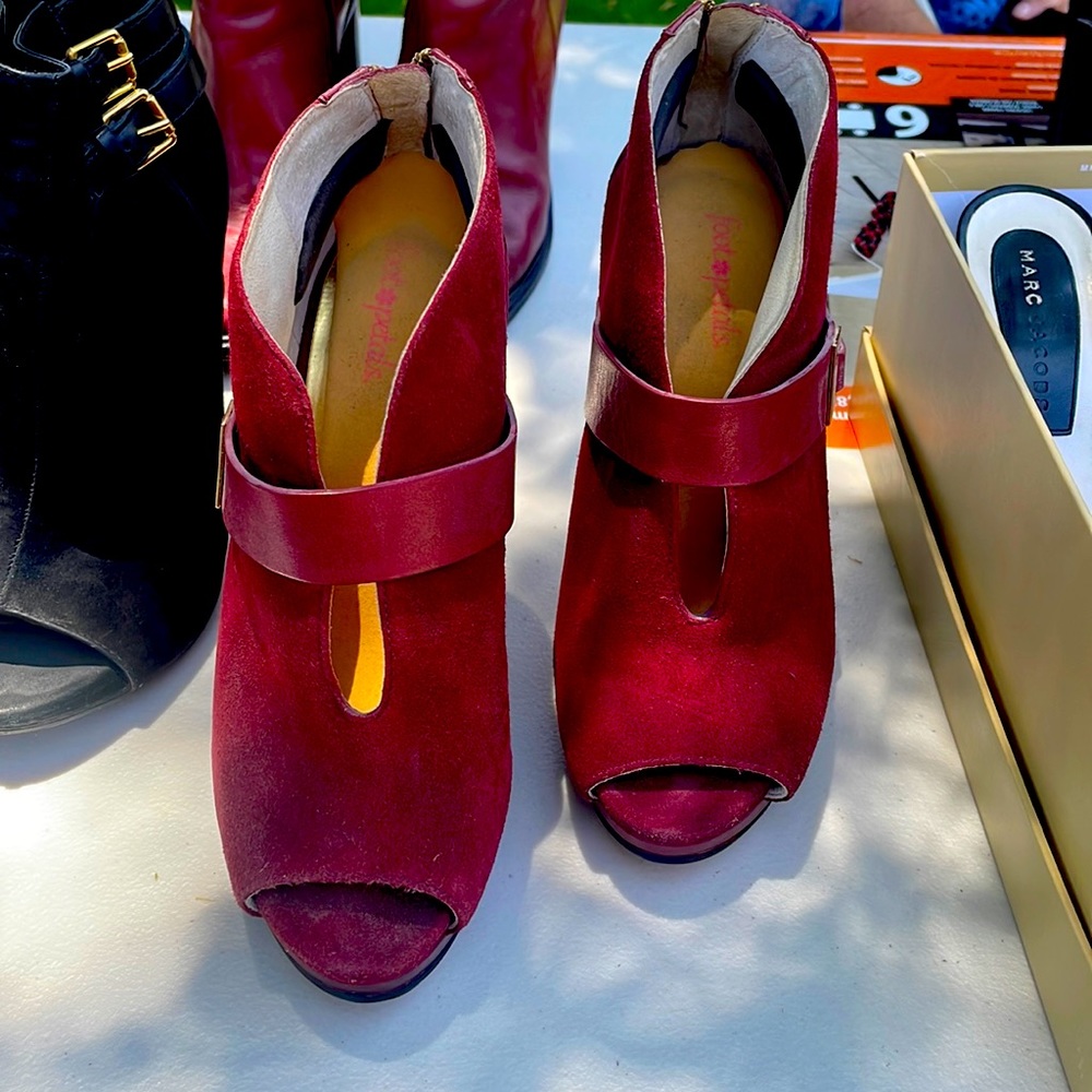 Michael Kors suede booties